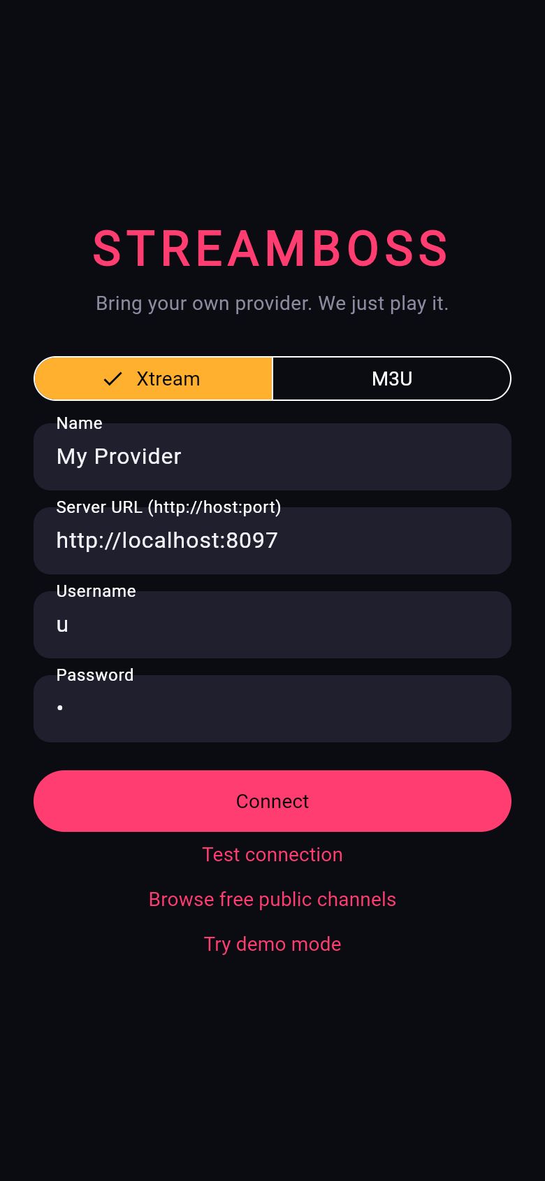Marquee on a phone